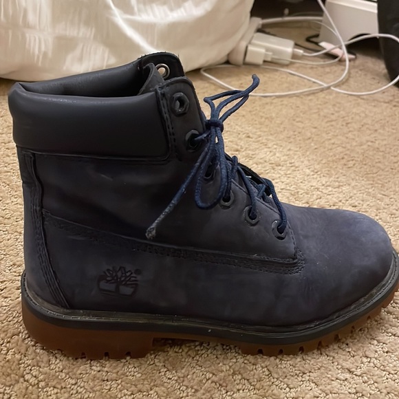 Navy blue timberland boots - Picture 2 of 3